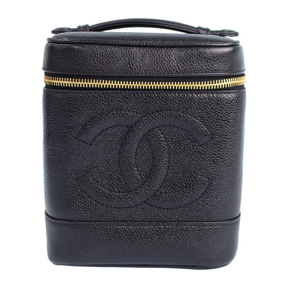 Chanel Cocomark Vanity Bag Case Black